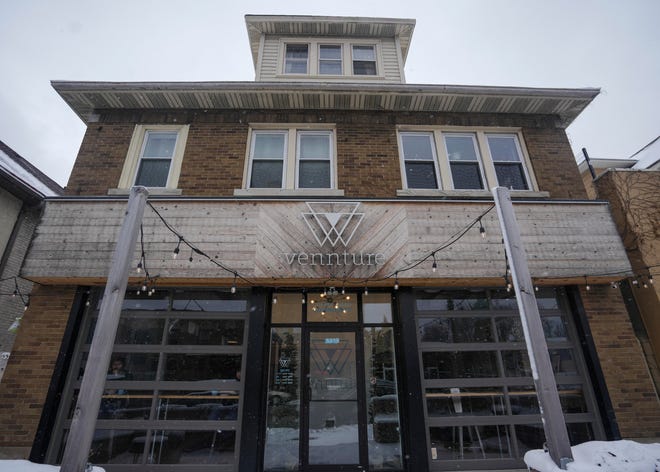 Vennture Brew Co., pictured here on Jan. 27, 2023, opened at 5519 W. North Ave. in Milwaukee's Washington Heights neighborhood in 2018. Its second location is opening on March 16 in Brookfield, in the former Biloba Brewing space at 2970 N. Brookfield Road.